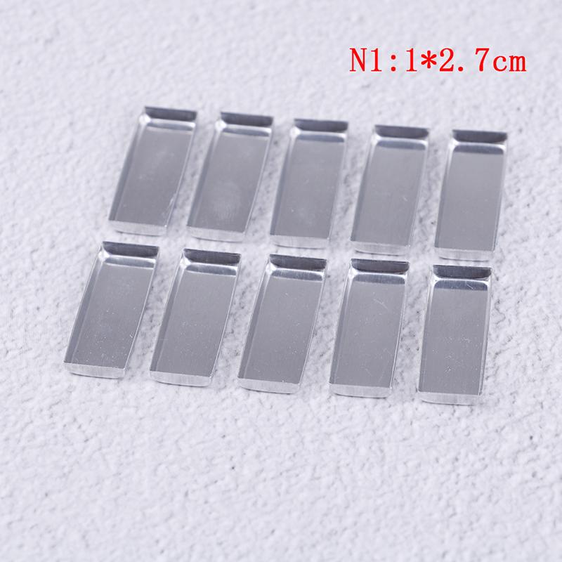 Aluminum Square Empty Eyeshadow Pans Makeup Pigment Palette Powder Storage Case DIY Cosmetic Tools 10PCS 6 Sizes