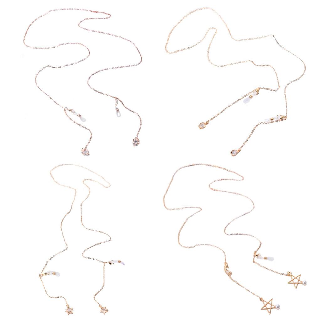 Reading Glasses Sunglasses Chain Eyeglasses Chain Eyewear Face Cover Retainer Lanyard Holder String Cord Mask Holders Chain