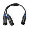 5-пиновый XLR разветвитель с 5-пиновыми XLR разъемами (папа и мама) для профессиональных звуковых систем, 50 см / 19,69 дюйма
