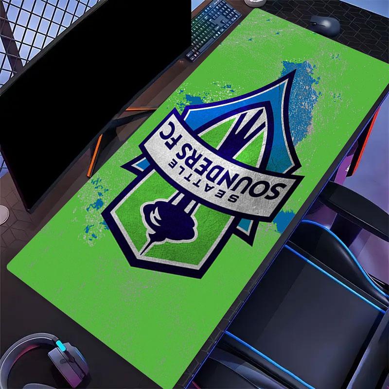 FC Seattle Sounders Mouse Pad, Large Gaming Desk Mat, Non-slip XXL Mousepad for Laptop & Tablet, Mini PC Playmat with Stitched Edges