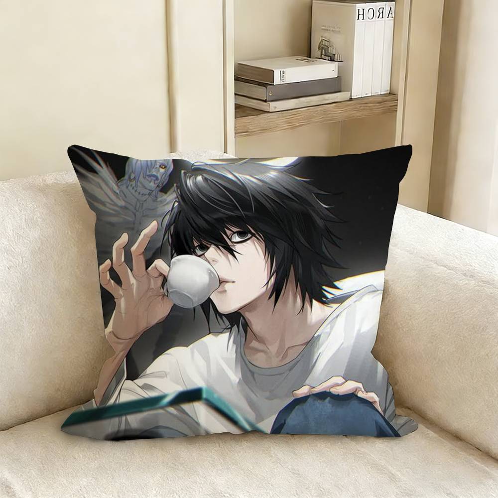 L-Lawliet D-Death Note Наволочка для подушки Наволочка на диванную подушку для гостиной Подходит для домашнего декора спальни