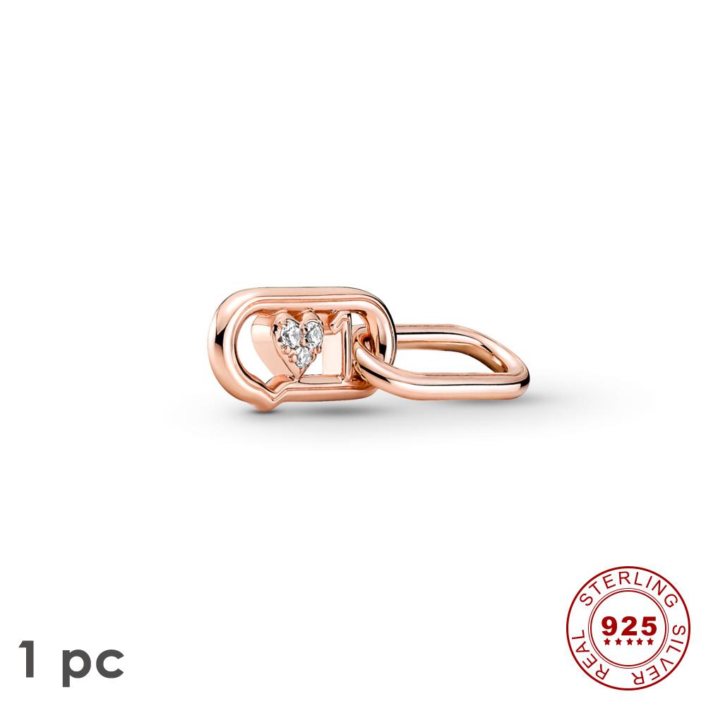 Новый настоящий S925 стерлингового серебра Me Шарм Единорог звезда обруч из бисера подходит оригинальные браслеты Me женские украшения в форме сердца для подарка