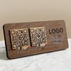 Индивидуализированная акриловая подставка для QR-кода для платежей Alipay и WeChat