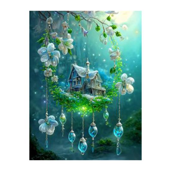 5D красочные стразы, художественный кулон в виде капли воды, пейзажный узор, сделай сам, ремесло, комплект для рисования стразами для взрослых и детей