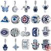 Подходят Медные Оригинальные Синие Серии Глаза, Бабочки, Насекомые, Руки, Подвески Звезды и Луна Бусины Для DIY Ювелирных Изделий Аксессуары для Бусин