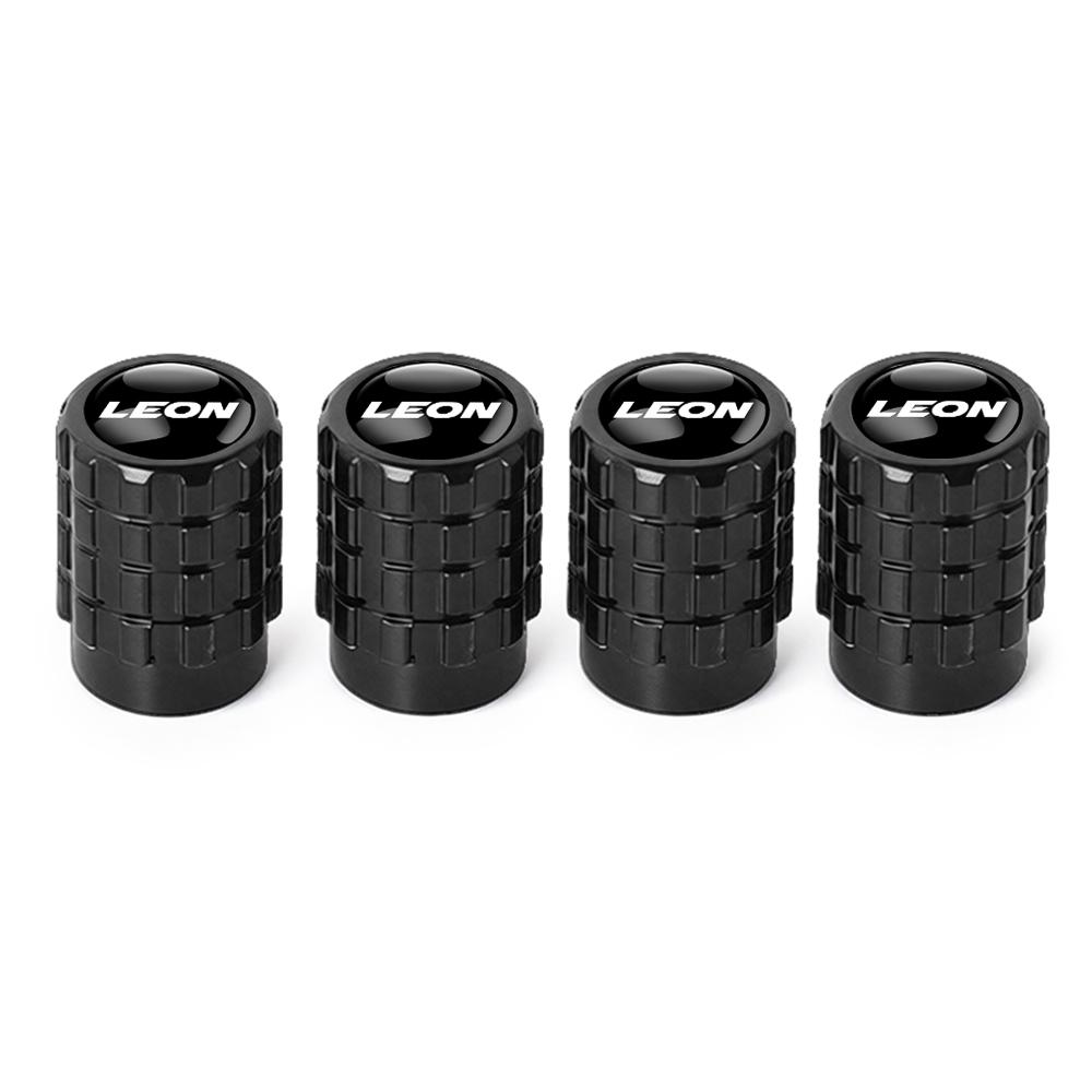 Car Emblem Wheel Tire Valve Caps Tyre Air Stem Cover Accessories For SEAT Ibiza Leon e-Racer Formentor Cupra Ateca FR Arona Exeolsj098