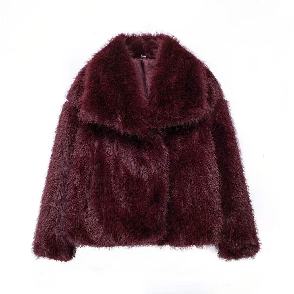 High Quality Women's Thick Lamb Wool Coat Women's Winter Fur Coat
