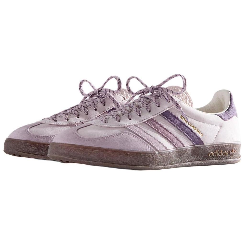 Kith x adidas Gazelle Indoor Classics Program - Пепельно-фиолетовые унисекс кроссовки Ледяной-фиолетовый Gum IH0120