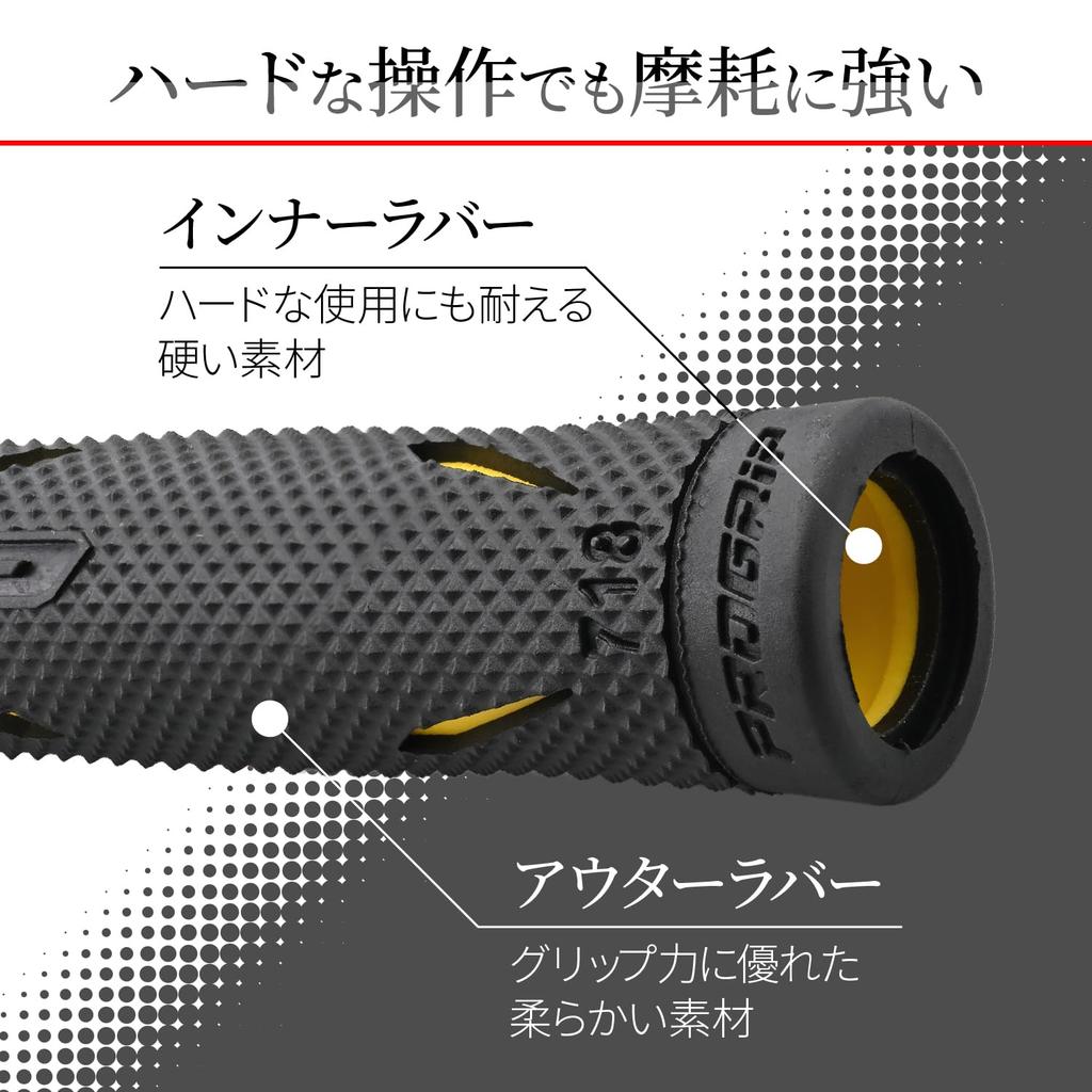 Daytona ProGrip 16858 Motorcycle Grip Handle Diameter 0.8 Inch (22.2 Mm), 4.8 Inches (122