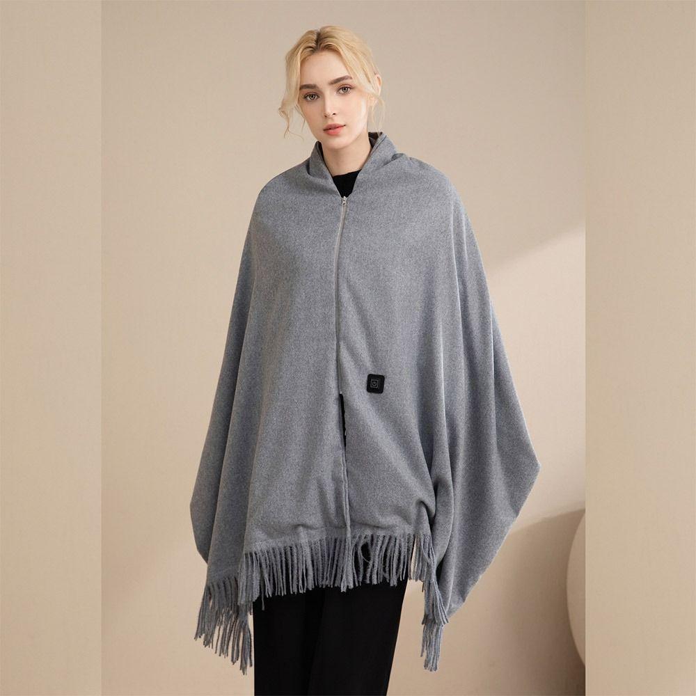 Wearable Shawl Blanket Warm Clothing Heating Lap Blanket Office Warm Shawl for Winter