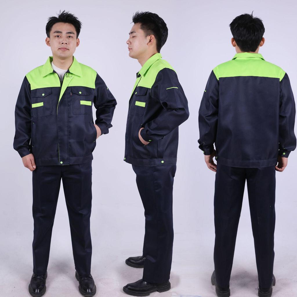 Four Seasons Universal Wear-Resistant, Stain-Resistant, and Anti-Scald Workwear Uniform: Quick-Drying, Breathable Labor Protection Clothing