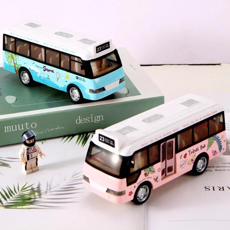 Школьный автобус, игрушечные машинки, литые металлические машинки, городской автобус со звуком и подсветкой, машинки с фрикционным приводом, игровые игрушки, подарок для детей