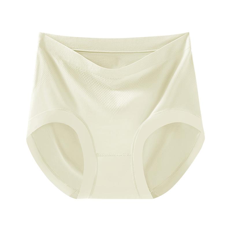 Нижнее белье 7A антибактериальное бесшовное женское нижнее белье, приятное для кожи, мягкое, однотонное, облегающее бедра, треугольные трусики