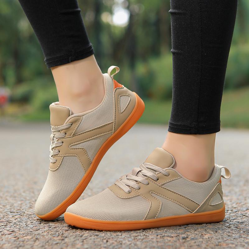 Широконосые повседневные спортивные туфли для пар, обувь для ходьбы босиком, плоская обувь, дышащие сетчатые кроссовки для кросс-тренинга