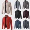 European Men's Thick Knitted Stand Collar Sweater Cardigan 2022 Edition