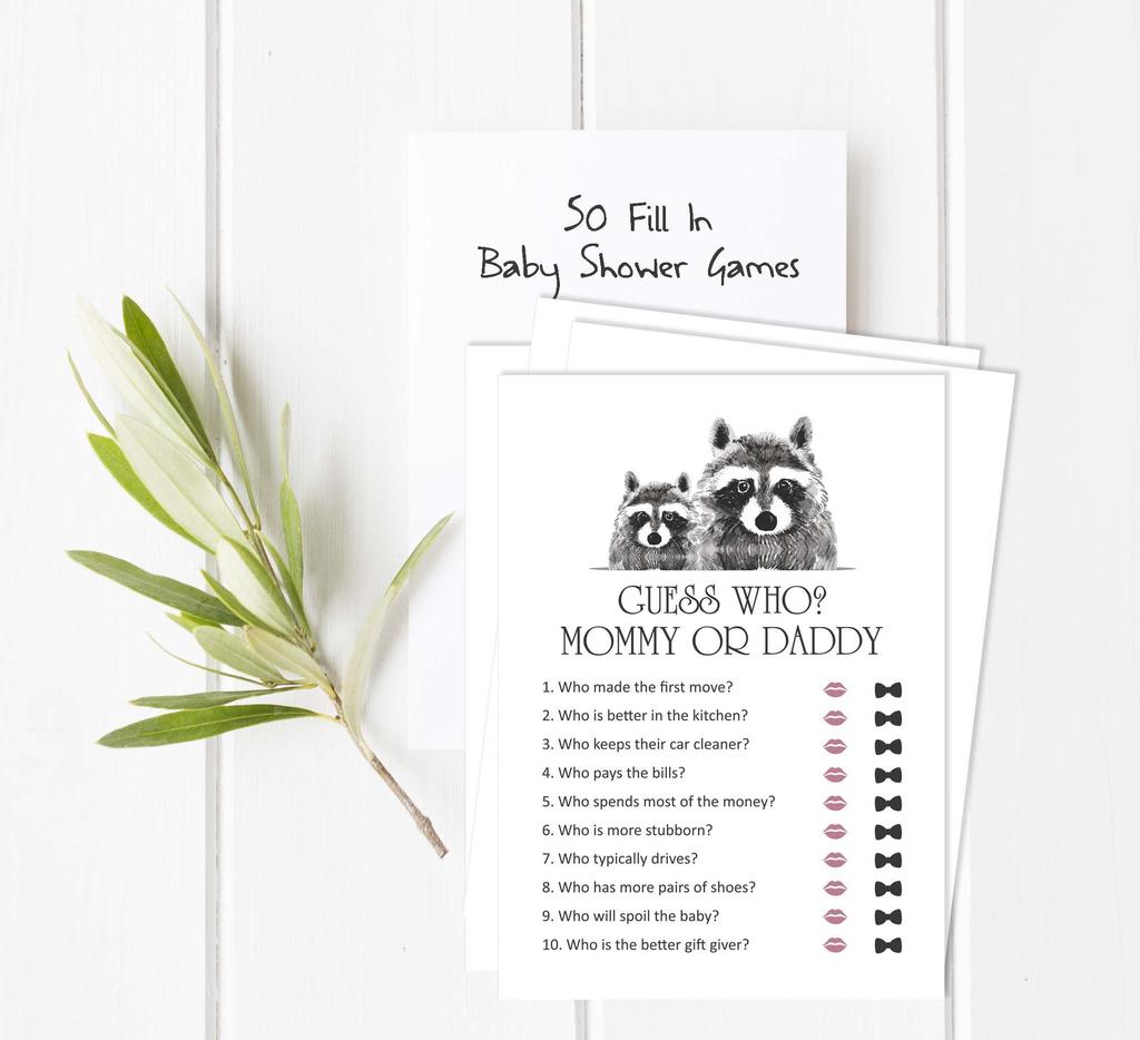 Inkdotpot Игра «Мама или папа, кто это сказал» Набор из 50 игрушек «Медведь и животные», нейтральный пол