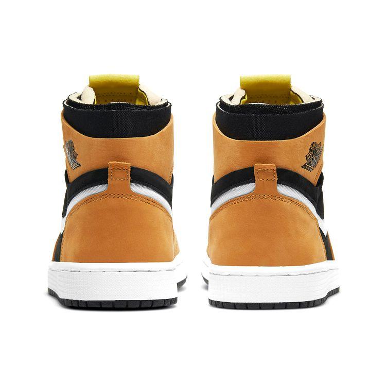 Мужские кроссовки Air Jordan 1 High Zoom Comfort Rookie Of The Year Black White Monarch CT0978-002