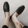Женские модные туфли-лоферы, повседневная обувь на мягкой подошве из кожи, неглубокие туфли-лодочки, обувь для ходьбы на плоской подошве