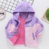 Модный плащ для девочек, осенне-зимняя детская красивая куртка Hardshell