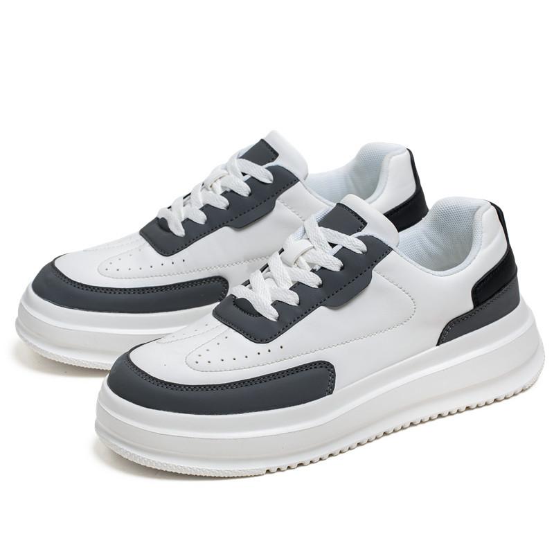 Autumn and Winter Men's Shoes New Hong Kong Style Little White Shoes Male Students Korean Version Trendy Versatile Platform Sports Casual Board Shoes