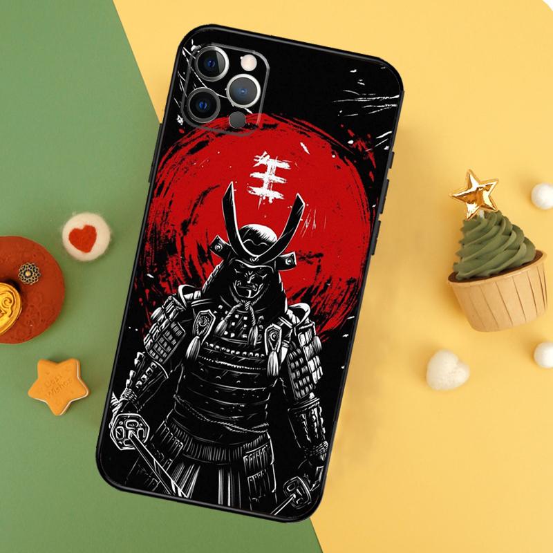 Аниме Японский Самурай Чехол для Телефона Для iPhone 17 17Air 16 15 14 13 11 12 Pro Max 12 13 Mini 16E Ударопрочный Чехол