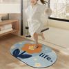 Коврик из диатомовой земли Быстросохнущий Туалетный коврик Коврик для ног для ванной комнаты Бытовой Водопоглощающий Коврик для ванной Грязеотталкивающий Нескользящий коврик
