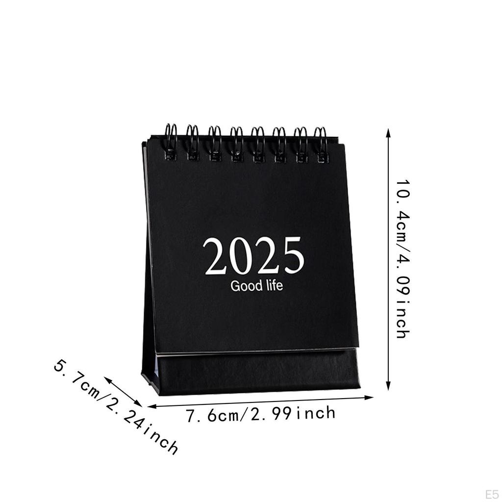 Desk Calendar Desktop Year Tabletop Ornament for Home, School