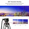 Andoer Professional Aluminum DSLR Camera Tripod Stand 1.8m/6ft 8KG Payload with 360 Degrees  Panoramic