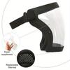 Splashproof Transparent Face Shield - Durable Plastic Protective Mask for Outdoor