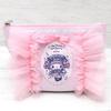 My Melody & Little Twin Stars X DOLLY MIX Frilled Boat-Shaped Tissue Pouch, Light Pink