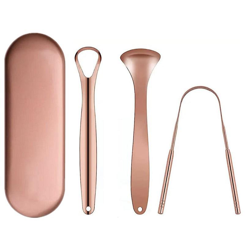 Stainless Steel Tongue Cleaner and Scraper Tool