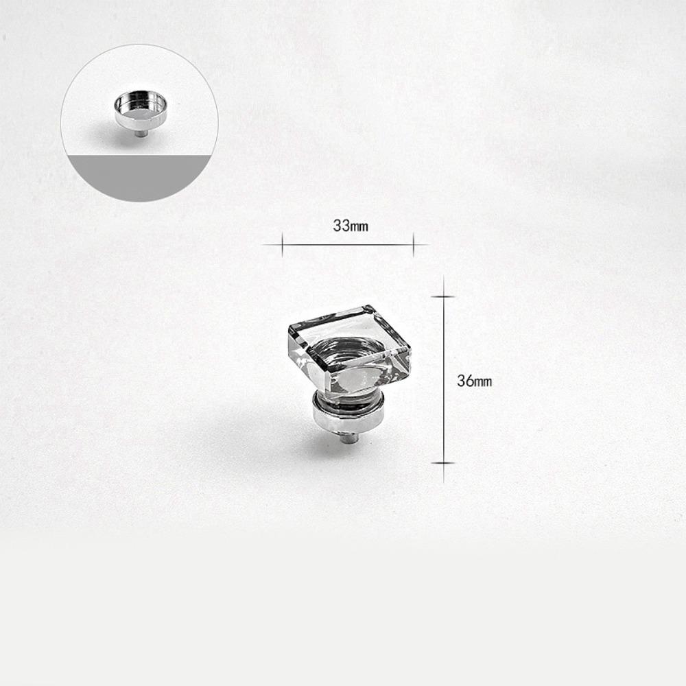 Золотисто-серые прозрачные хрустальные мебельные ручки Прочные Превосходный дизайн Хрустальные ручки Мебельная ручка для комода для кухни ванной
