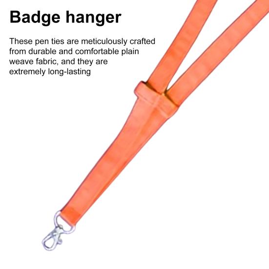 2Pcs Plain Fabric Pen Lanyards with Pen Glasses Holder Anti-Loss Student ID Badge Lanyard Practical Work Lanyard for Doctors Nurses Teachers