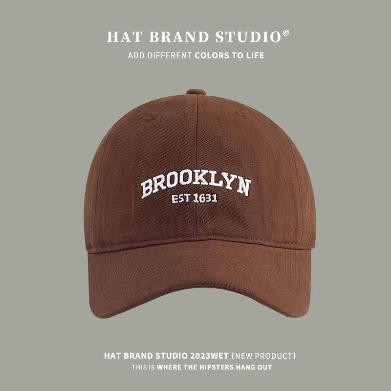 Свободная вышитая бейсболка, углубляющая и расширяющая лицо, шляпа от солнца для женщин