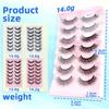 7 Pairs Fluffy 3D Eyelashes: Natural, Dense, Exaggerated Mess for a Bold European & American Look