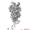 1PCS Waterproof Tattoos Temporary Tattoo Sticker Flowers Rose Body Tattoos for Women Art Arm Hand Tattoos Wolf Tiger Lion Painting Tatoos