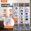 Media Storage Cabinet 9 Layers Adjustable DVD Shelves Holds 756 CDs White