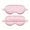 1pcs Double-sided Eye Mask with Silk Simulation Breathable for Lunch Break Aviation Black Shading Sleep and Travel Eye Mask