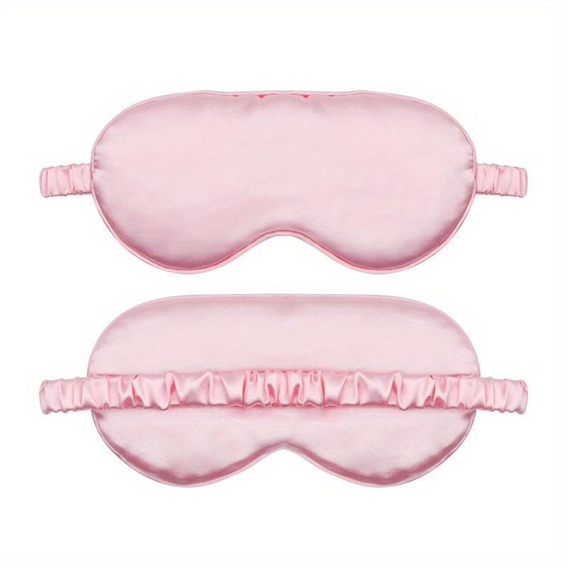 1pcs Double-sided Eye Mask with Silk Simulation Breathable for Lunch Break Aviation Black Shading Sleep and Travel Eye Mask