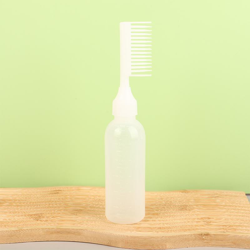 Scalp Potion Oil Applicator Bottle Comb, Hairdressing Shampoo Bottle, Hair Dye, Refillable Hair Coloring, Styling Tools