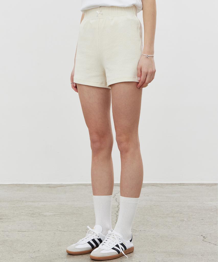 ITOV SEOUL 2Pcs Ribbon Ribbed Shorts Cm