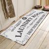 Нескользящие коврики для прачечной, коврики для спальни, уличные коврики, фланелевые коврики с буквенным принтом, кухонные аксессуары, ковер