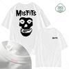 2023 New Men's 100% Cotton High Street Fashion Leisure Fun Skull Print Pattern High Quality Top Street Fitness S-4XL