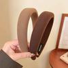 1/2/3/5pcs Wild Solid Color Sponge Headband for Women Fashion Girl Wash Face Wide Edge Simple Hair Band