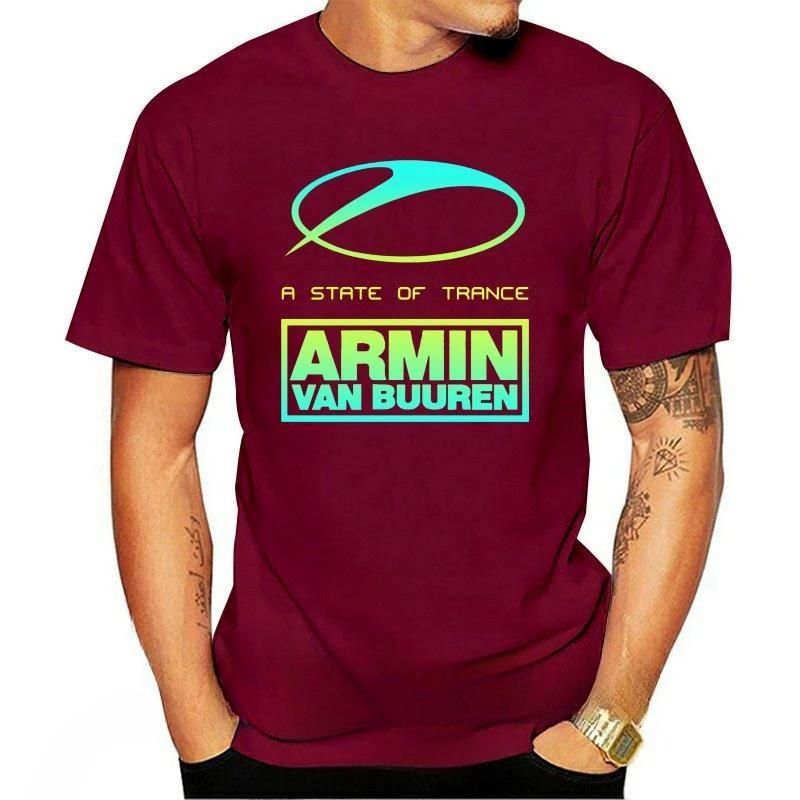 Новое поступление модная тяжелая Хит продаж винтажная Летняя Новая мода A State of Trance Armin Van Buuren Графическая мужская футболка