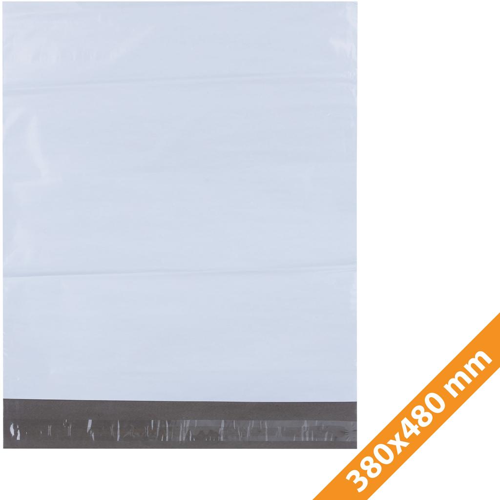 Rosfix Foliopaki Białe 380 x 480 mm 100szt. – Bezpieczna Wysyłka Towarów | Wodoodporne | Mocna Folia LDPE