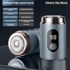 Portable Rechargeable Men's Electric Beard Shaver - Compact Travel Design