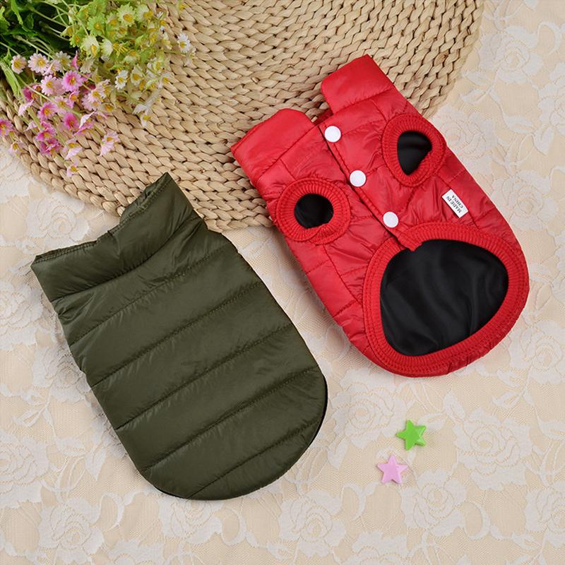 Warm Winter Dogs Clothes Puppy Dog Jacket Coats Chihuahua French Bulldog Outfits Vest Pug Shih Tzu Clothing Dog Supplies