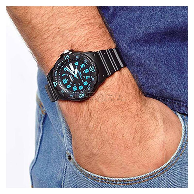 Casio YOUTH Series-MRW Disc Three-pin Fashion Outdoor Simple Retro Shi Ying Movement Resin Strap Japanese and Korean Watch Men's Watch MRW-200H-2B