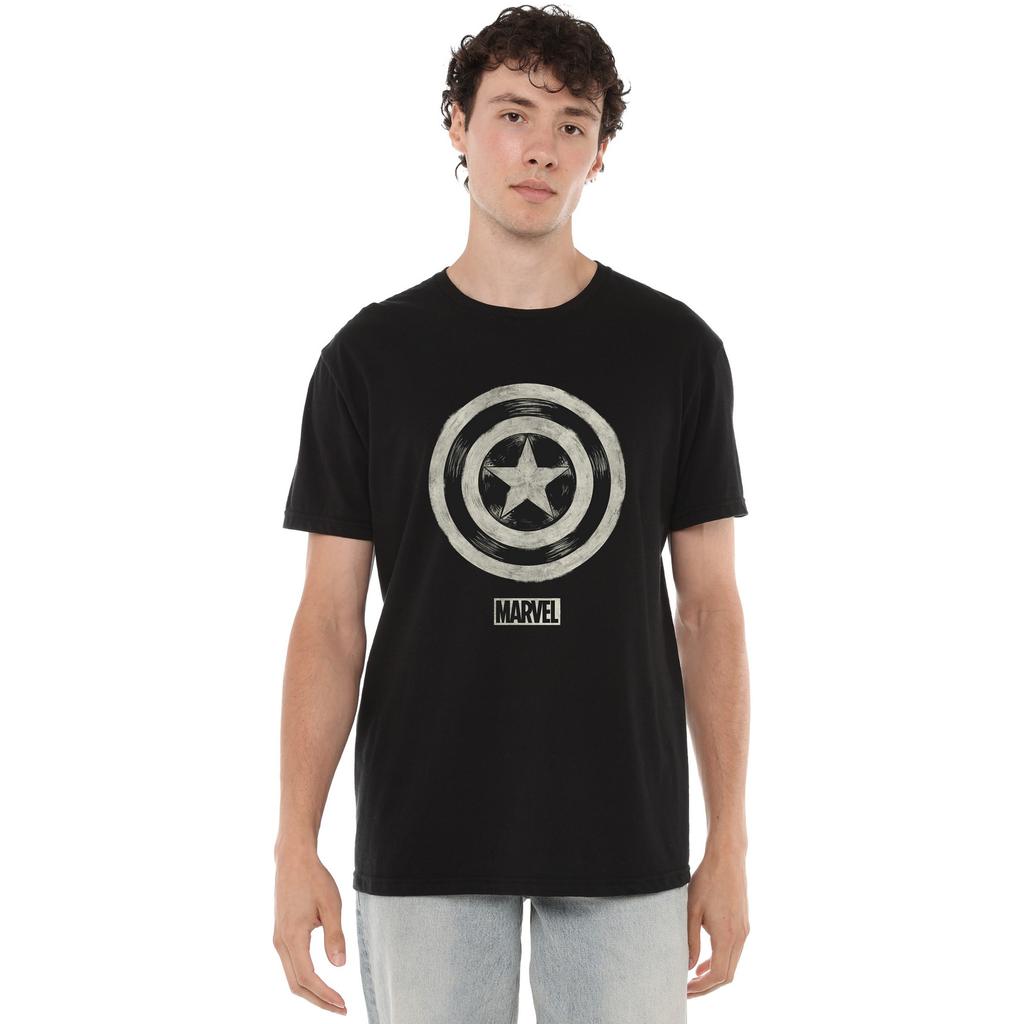 Captain America Mens Ballpoint T-Shirt